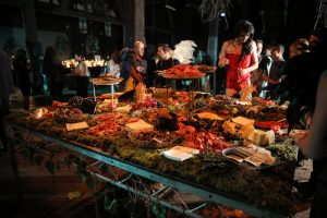 Megadeck Stage Dining Table / Food Station