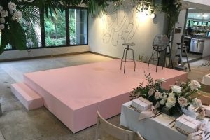 Make Up Presentation Stage with Custom Painted Finish